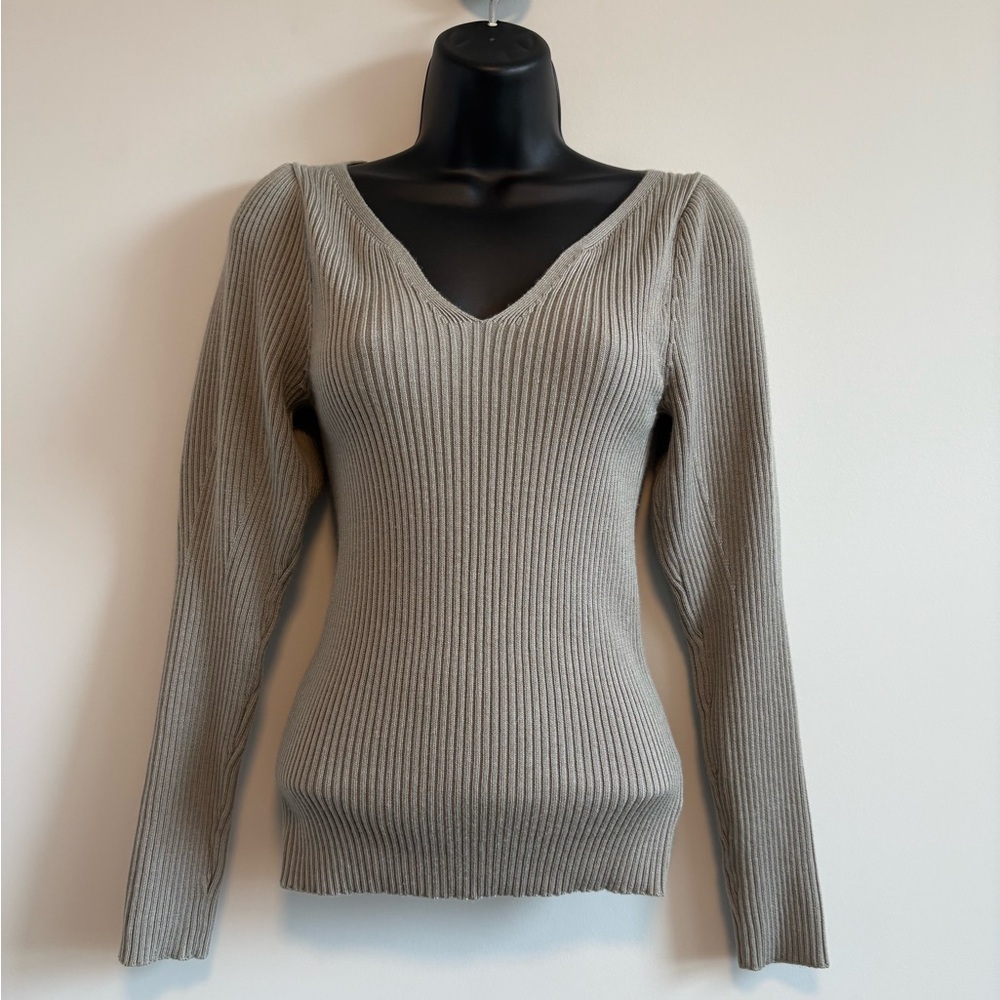 Snidel V-Neck Ribbed Sweater | Size Small - Picture 3 of 8